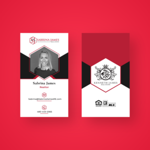 Business Card Design by wahyu azizi for Sabrina James Real Estate | Design: #27541271