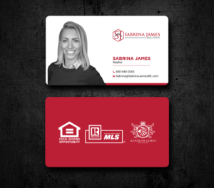 Business Card Design by Uttom 2 for Sabrina James Real Estate | Design: #27545444