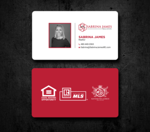 Business Card Design by Uttom 2 for Sabrina James Real Estate | Design: #27545445