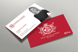 Business Card Design by DesignShout for Sabrina James Real Estate | Design: #27542559