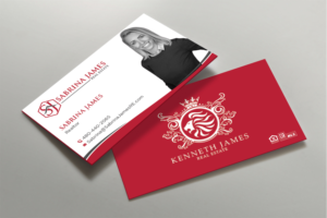 Business Card Design by DesignShout for Sabrina James Real Estate | Design: #27542588