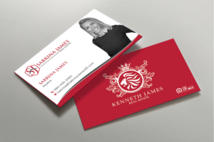 Business Card Design by DesignShout for Sabrina James Real Estate | Design: #27542658