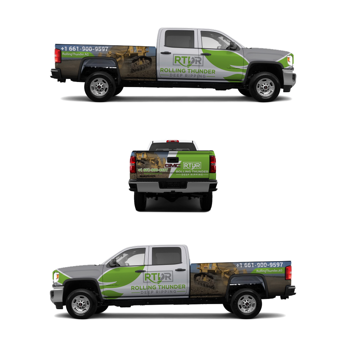 Car Wrap Design by R1N_DSGN for Rolling Thunder Deep ripping | Design #27565513