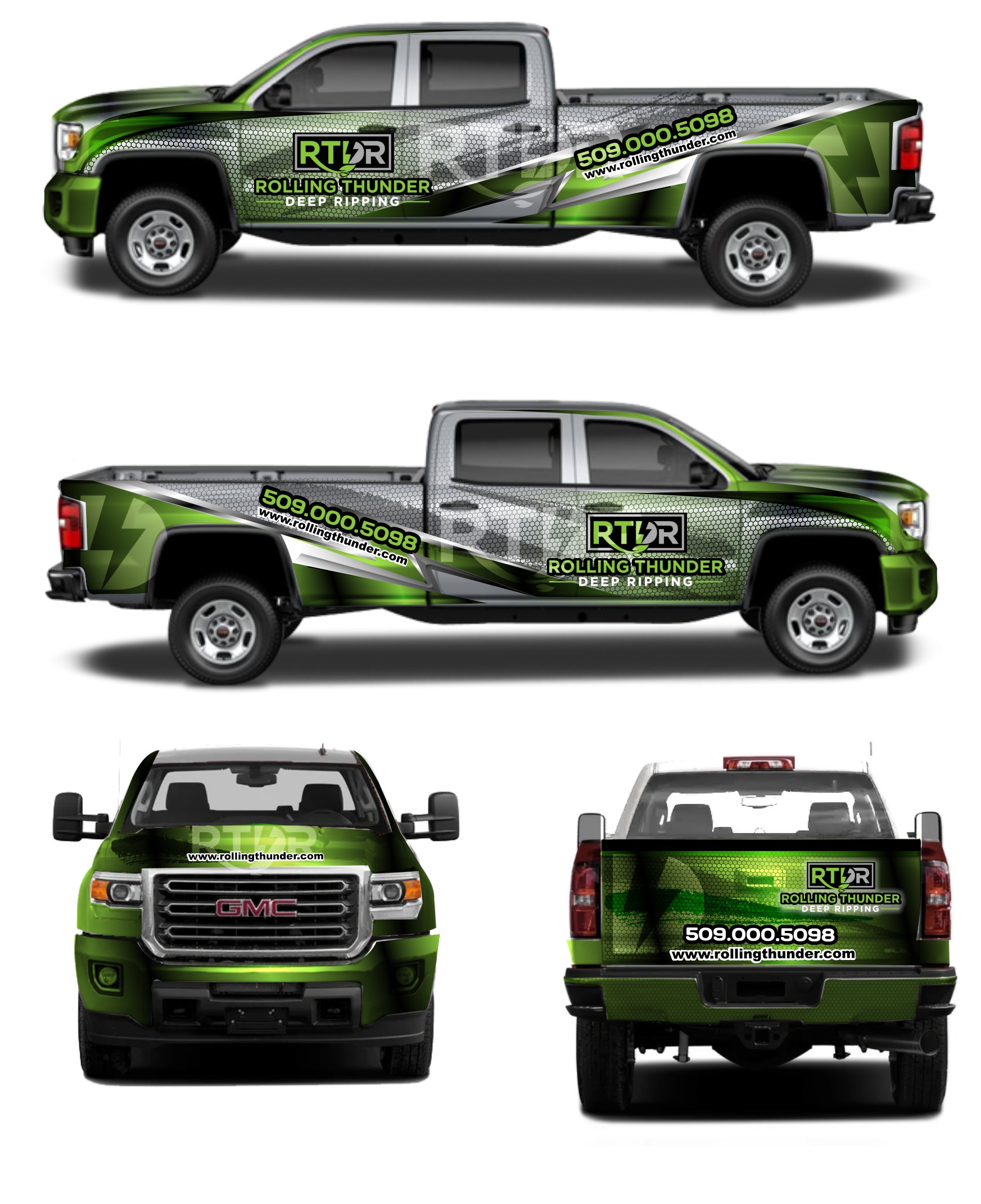 Car Wrap Design by elveneclipse for Rolling Thunder Deep ripping | Design #27570131