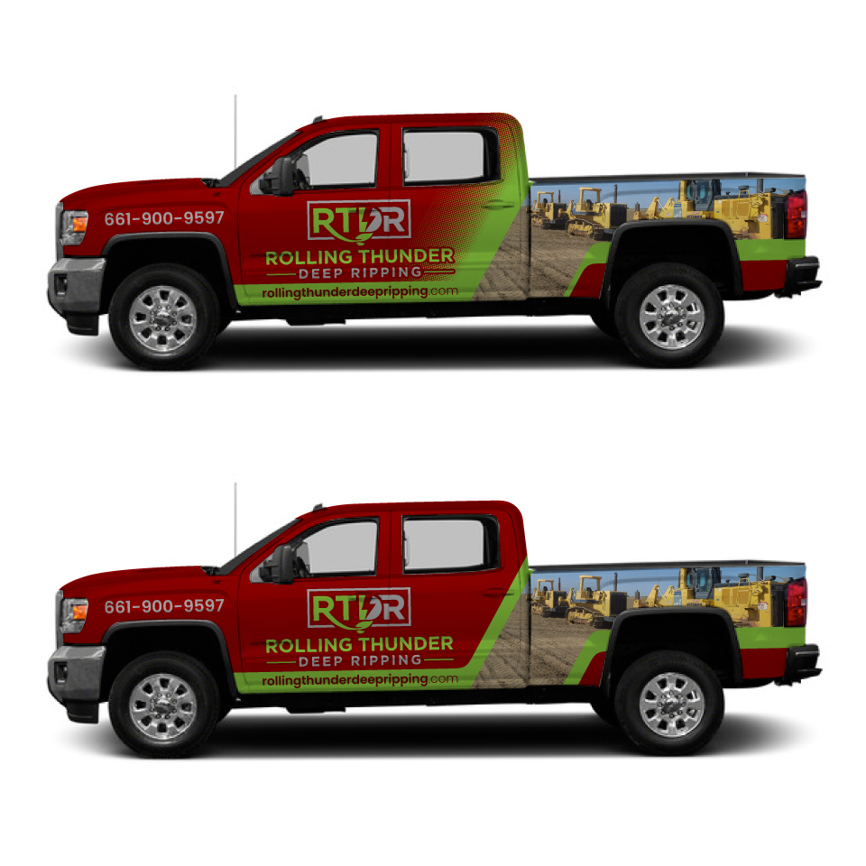 Car Wrap Design by Yoga Tri for Rolling Thunder Deep ripping | Design #27546616