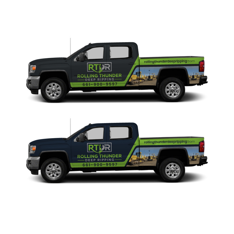 Car Wrap Design by Yoga Tri for Rolling Thunder Deep ripping | Design #27550715