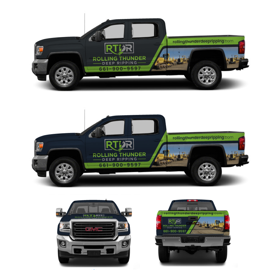 Car Wrap Design by Yoga Tri for Rolling Thunder Deep ripping | Design #27563213