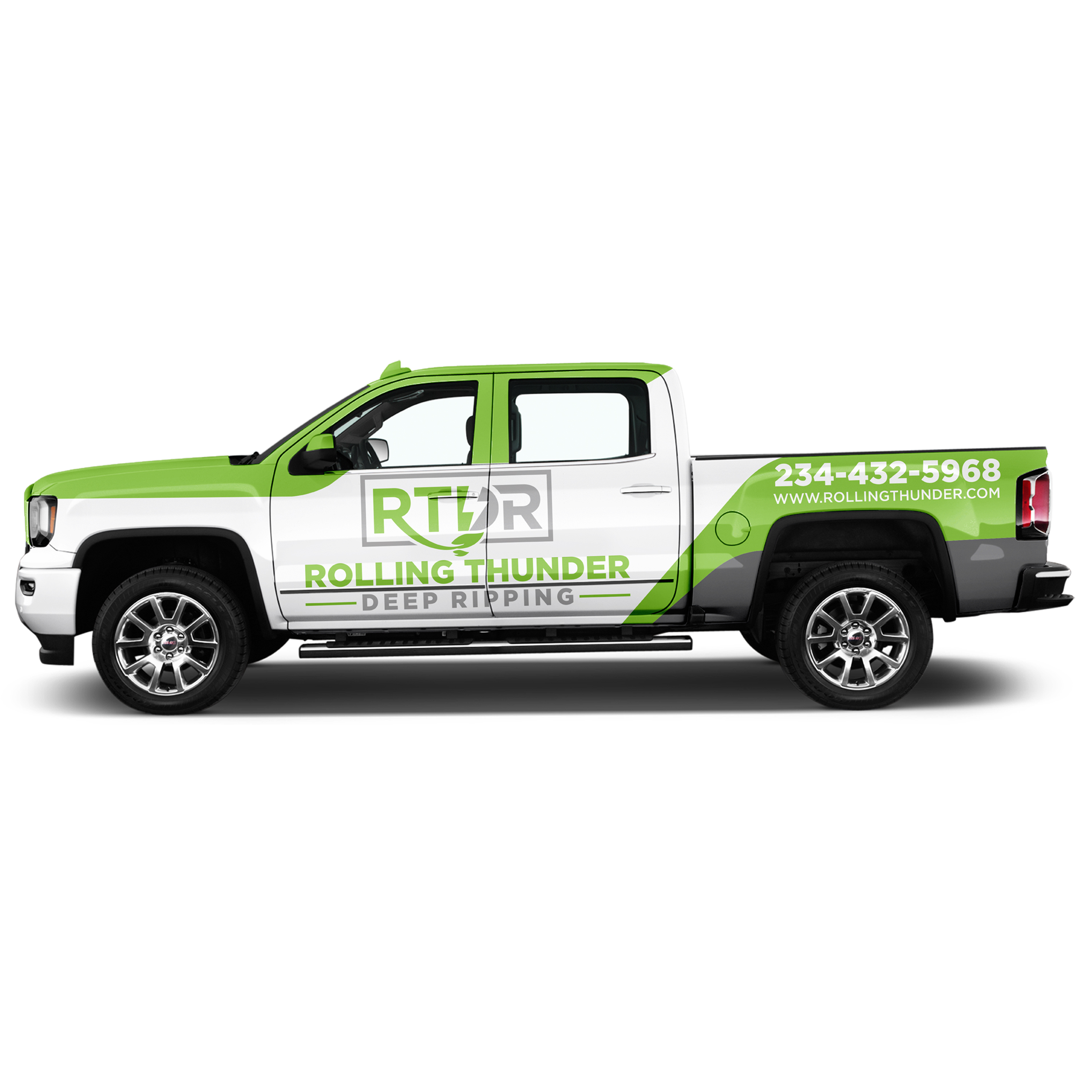 Car Wrap Design by MAKE ME THE WINNER for Rolling Thunder Deep ripping | Design #27546488