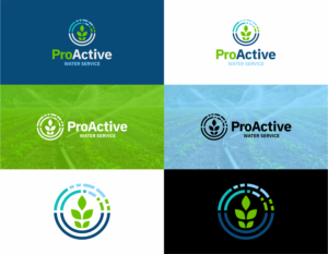 ProActive Water Service - I would like the Water Service portion to be in smaller text than ProActive. | Logo Design by Sibyle