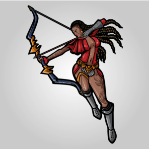 Female archer | Grafik-Design von ARTchemist
