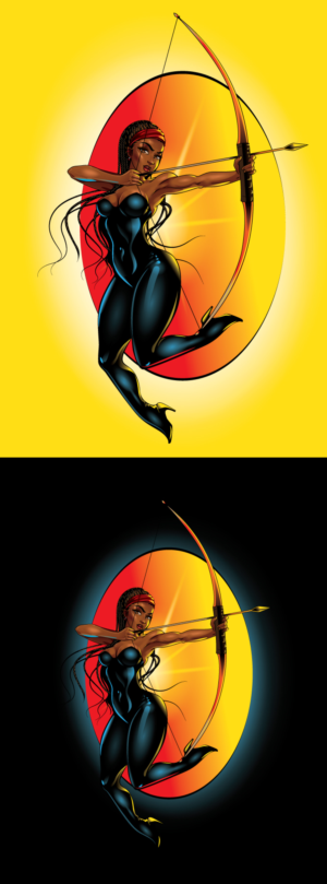 Female archer | Grafik-Design von ally designs