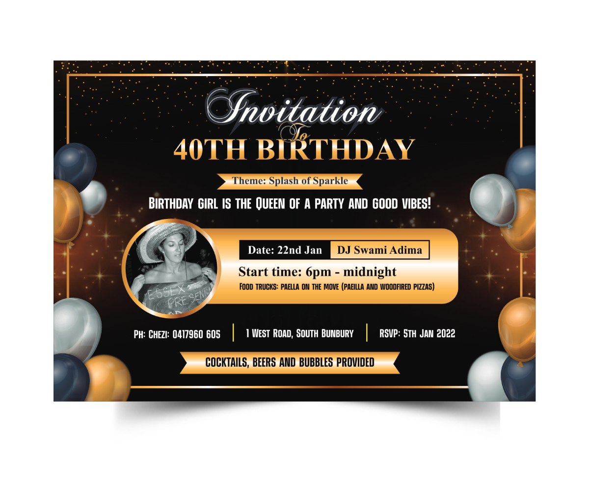 Invitation Design by ecorokerz for this project | Design #27558040