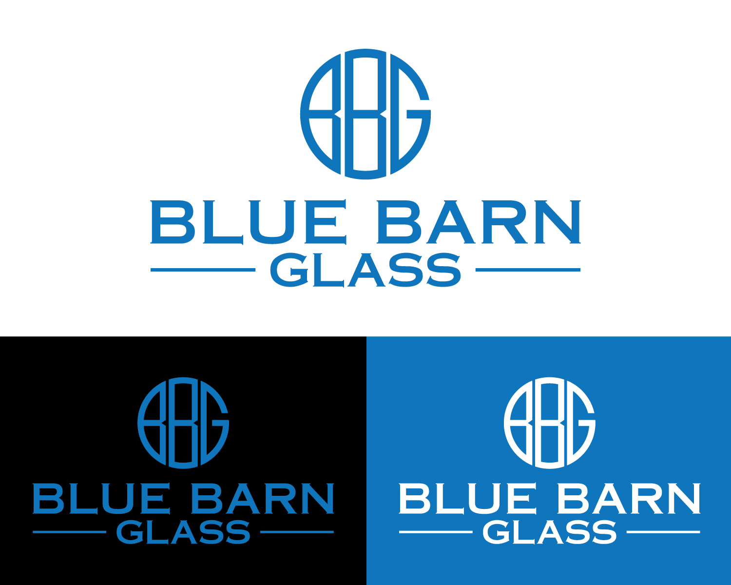 Logo Design by Box Graphic for Blue Barn Glass | Design #27548859