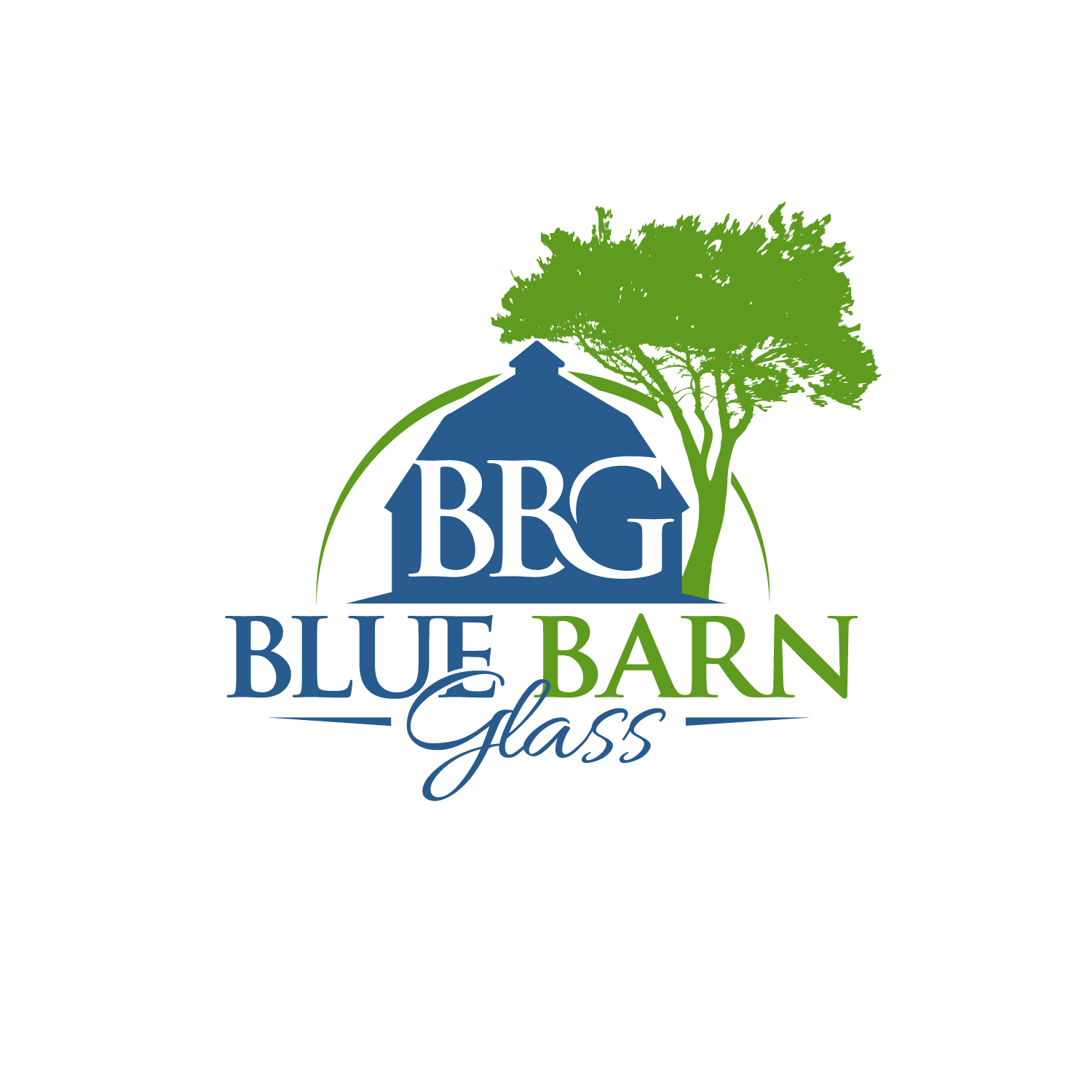 Logo Design by Dream Logo Design for Blue Barn Glass | Design #27547858