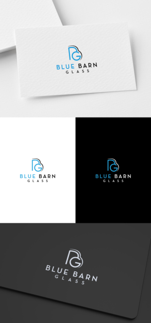 Logo Design by SL Designer for Blue Barn Glass | Design: #27548408