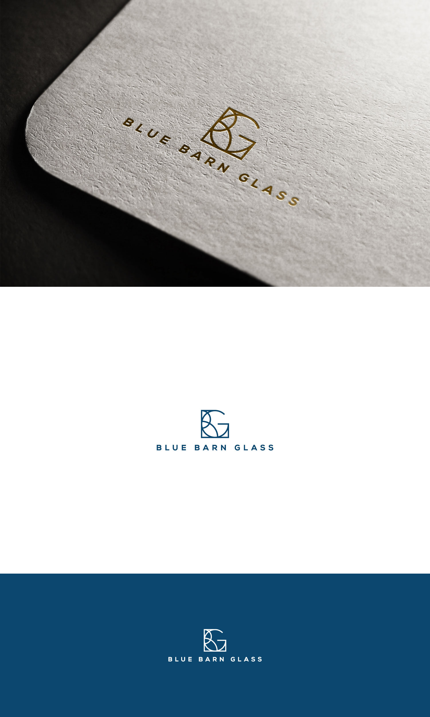 Logo Design by Haja_H2 for Blue Barn Glass | Design #27547656