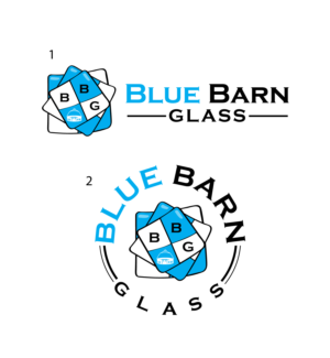 Logo Design by geni for Blue Barn Glass | Design: #27580676