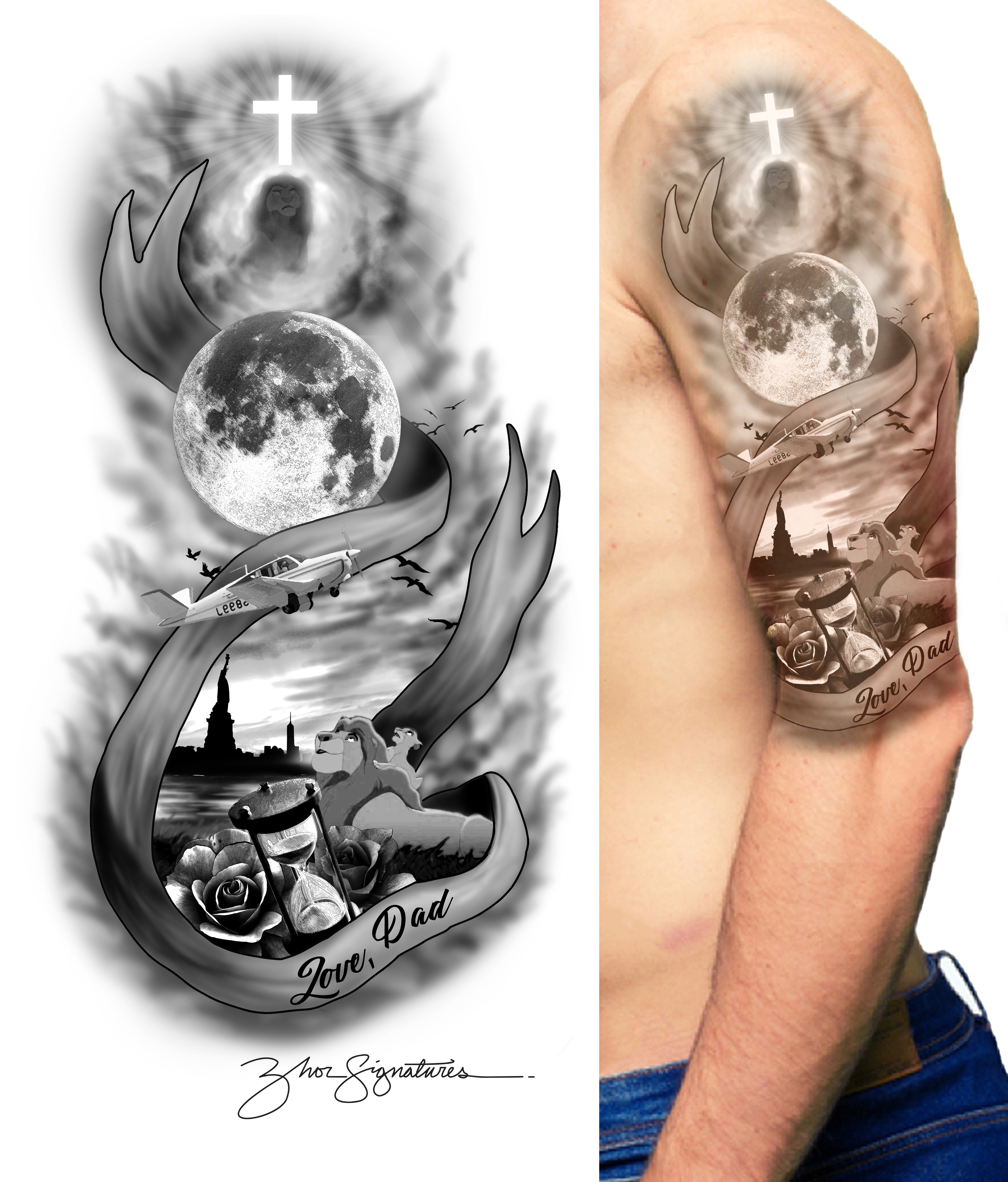 Tattoo Design by Zhor Signatures for this project | Design #27583757