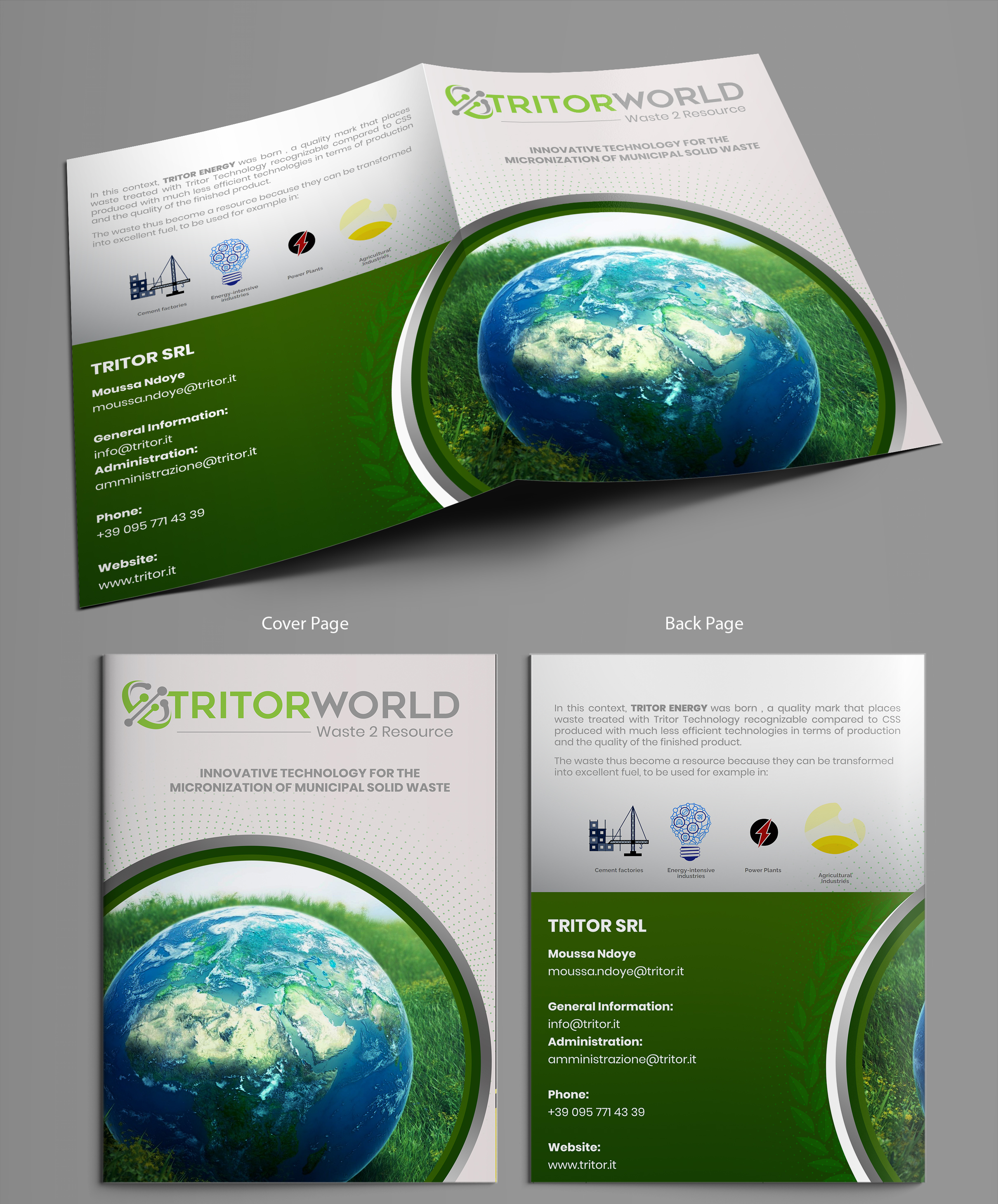 Brochure Design by SAI DESIGNS for BioEnergy Europe S.r.l. | Design #27556937
