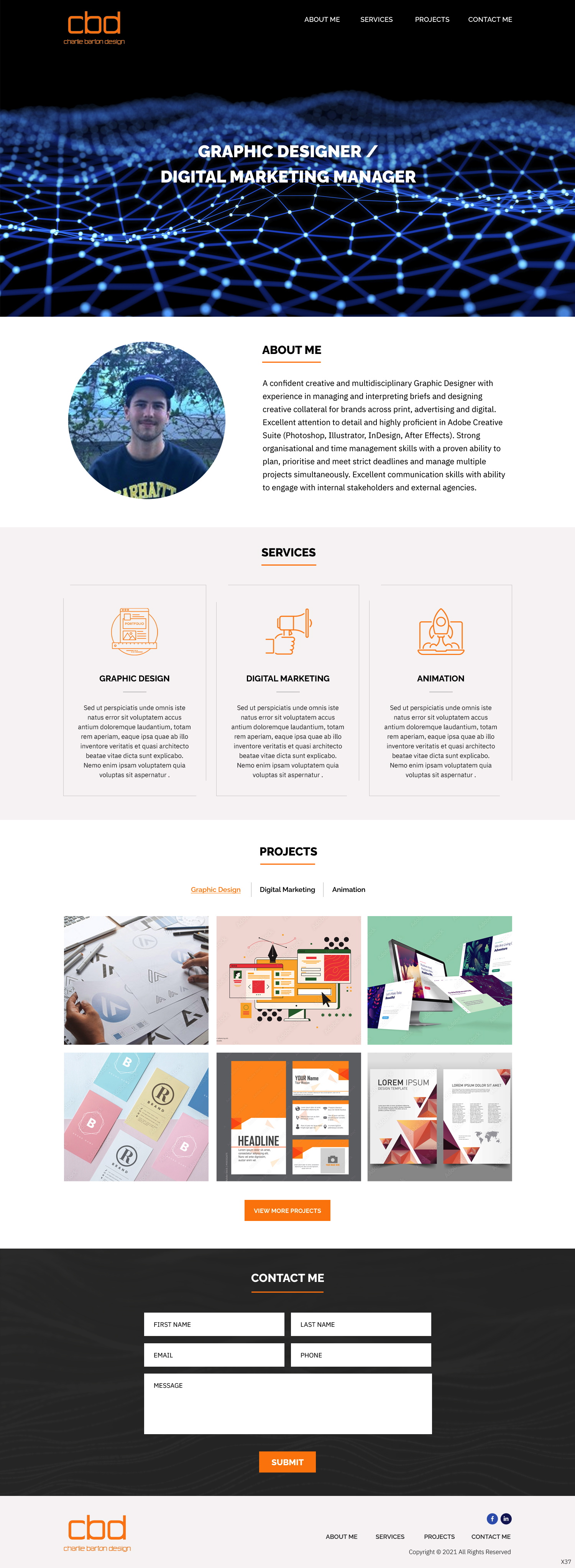 Squarespace Design by pb for Charlie Barton Design | Design #27558192