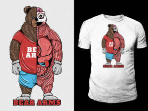 “Bear Arms” not “Bare Arms” | T-shirt Design by Falih A