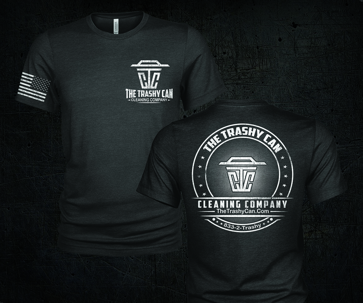 T-shirt Design by Milton Bhowmik for The Trashy Can Cleaning Company  | Design #27571389