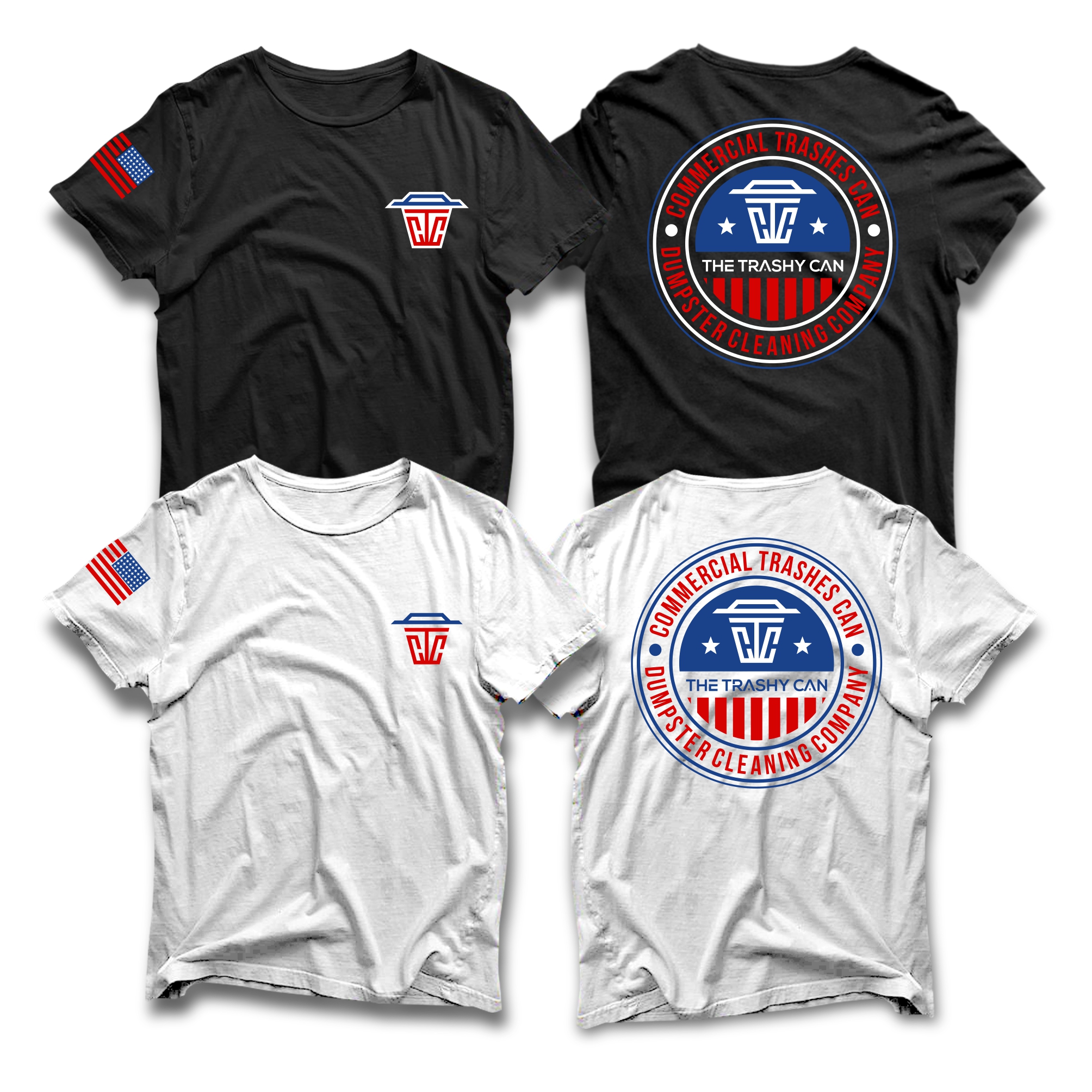 T-shirt Design by guruntool for The Trashy Can Cleaning Company  | Design #27556263