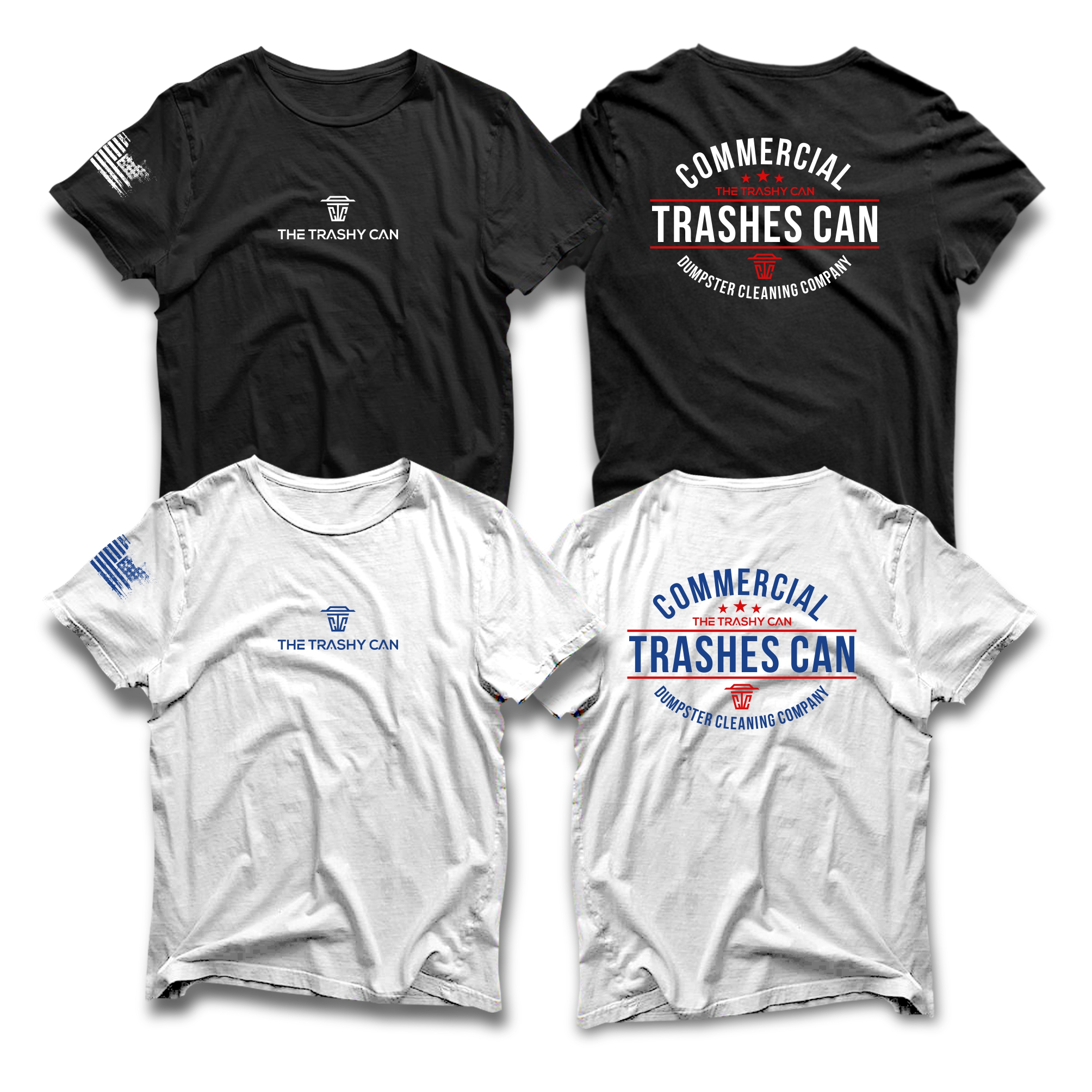 T-shirt Design by guruntool for The Trashy Can Cleaning Company  | Design #27566970