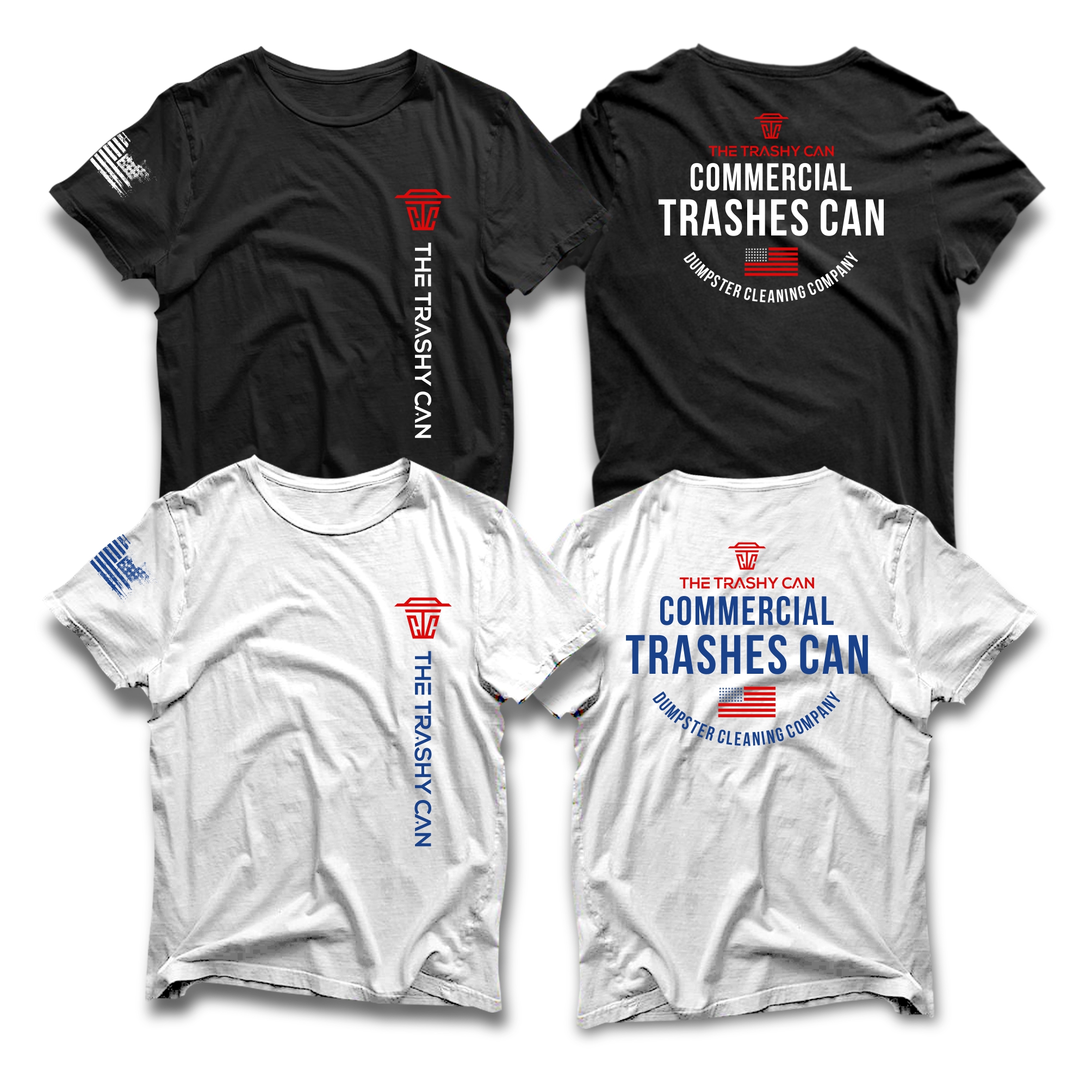 T-shirt Design by guruntool for The Trashy Can Cleaning Company  | Design #27571016