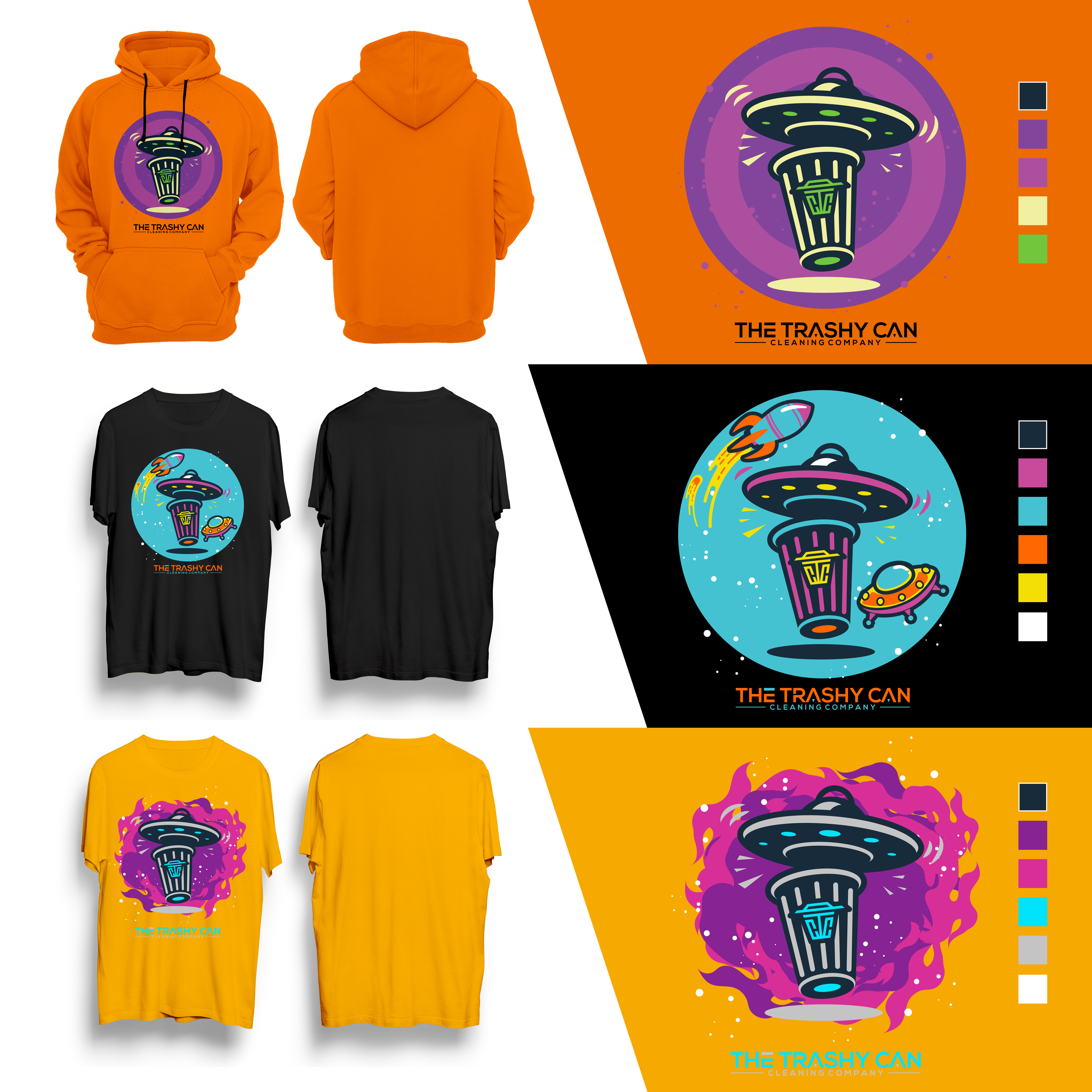 T-shirt Design by Superleggera for The Trashy Can Cleaning Company  | Design #27554609