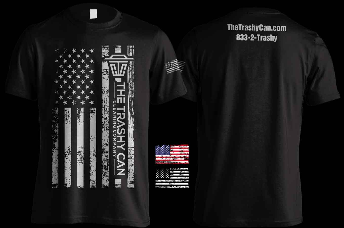 T-shirt Design by rickyadri for The Trashy Can Cleaning Company  | Design #27559641