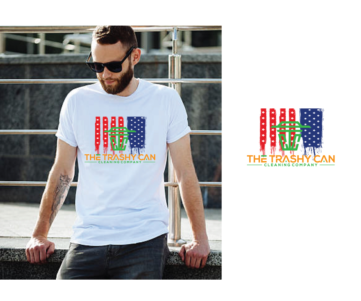T-shirt Design by Kalla for The Trashy Can Cleaning Company  | Design #27550322