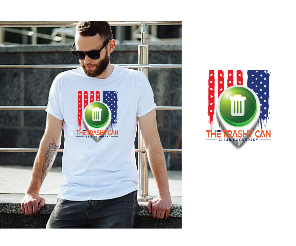 T-shirt Design by Kalla for The Trashy Can Cleaning Company  | Design #27550323