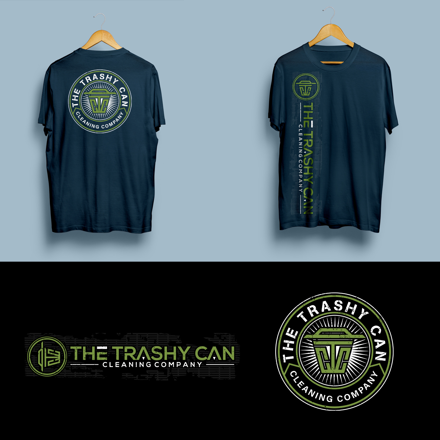 T-shirt Design by mekhfioui for The Trashy Can Cleaning Company  | Design #27559160