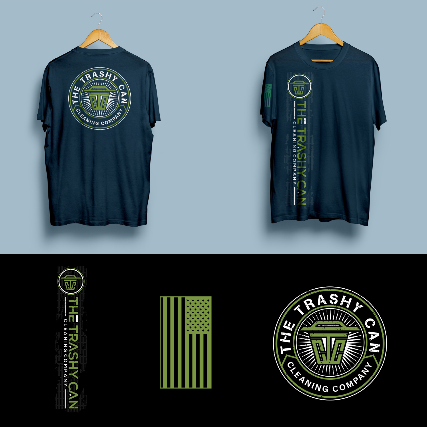 T-shirt Design by mekhfioui for The Trashy Can Cleaning Company  | Design #27561919