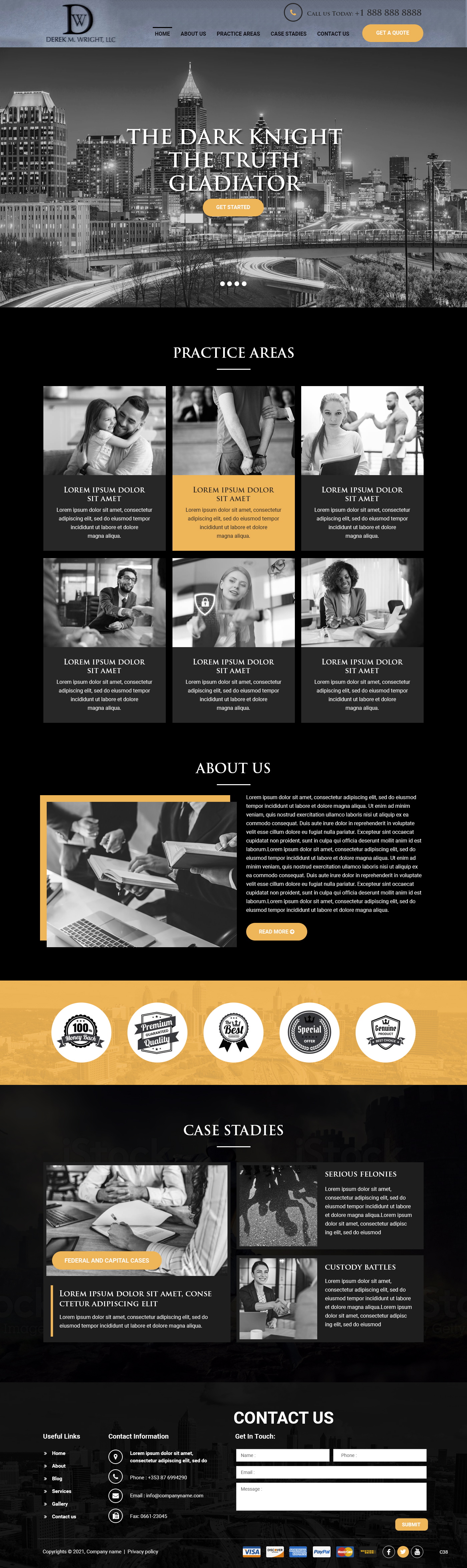 Wordpress Design by pb for Derek M Wright LLC | Design #27558197