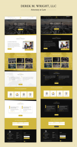 Wordpress Design by pb for Derek M Wright LLC | Design: #27558214