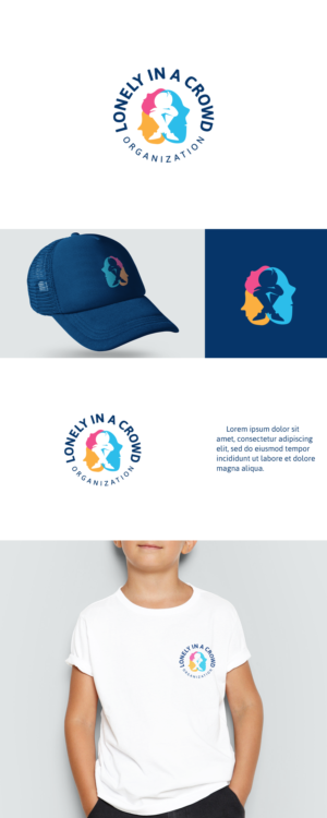 Lonely in a Crowd Organization (please somehow make ‘Organization’  word less prominent in logo. Or I am open to ideas!!! | Diseño de Logo por GBDESIGN