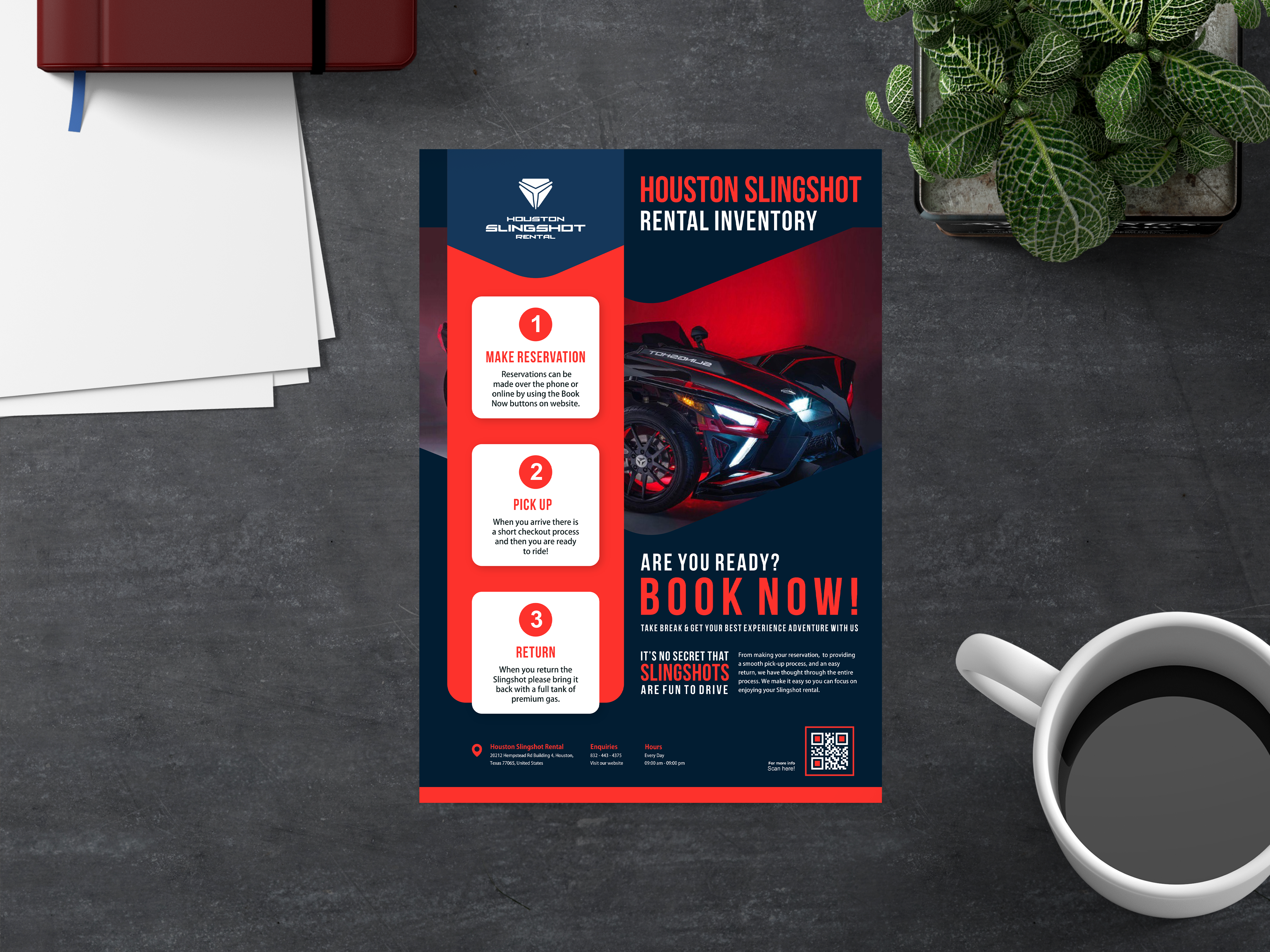 Graphic Design by Silverfox Studio for Houston Slingshot Rental | Design #27605759