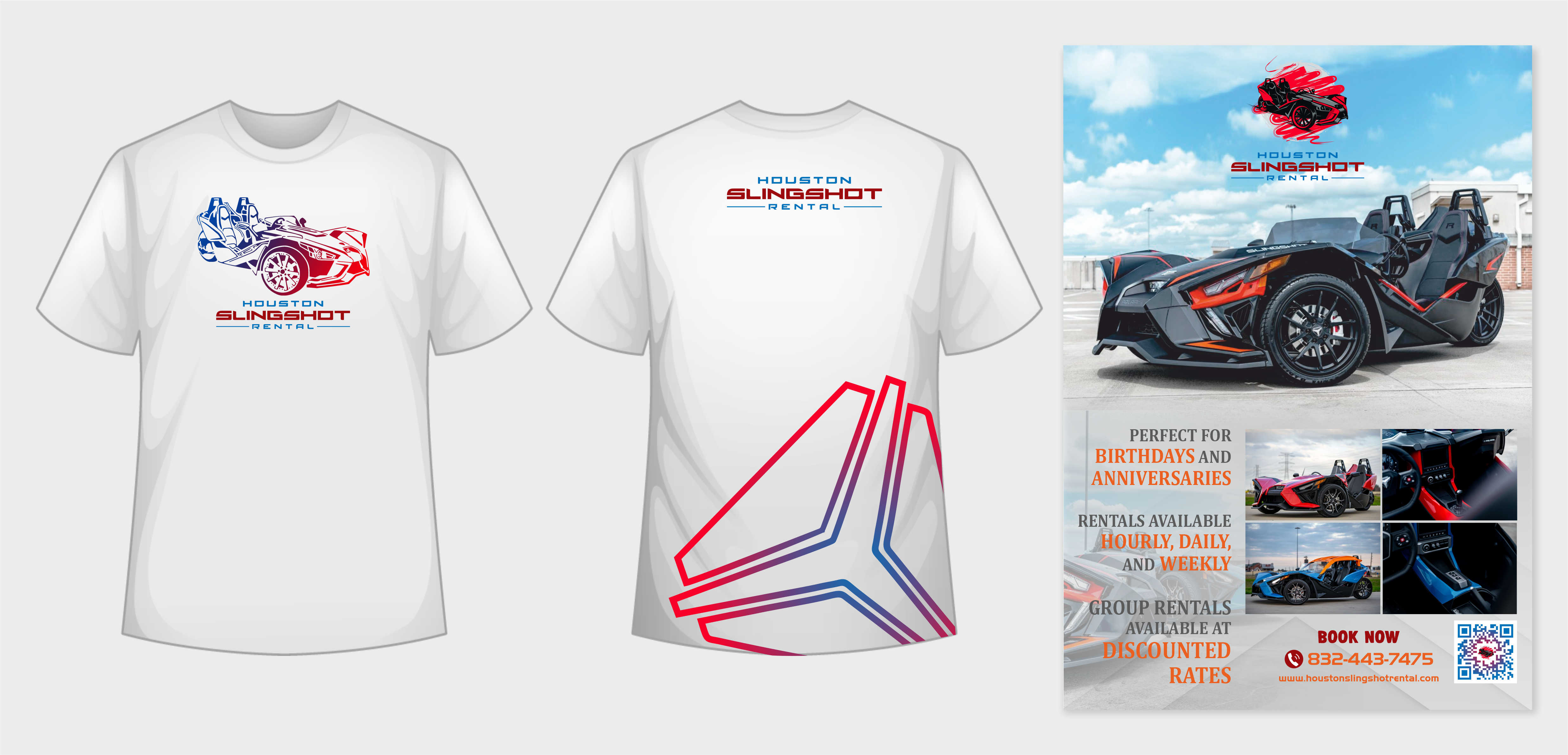 Diseño Gráfico por RK HARRIS para Houston Slingshot Rental | Diseño #27588269