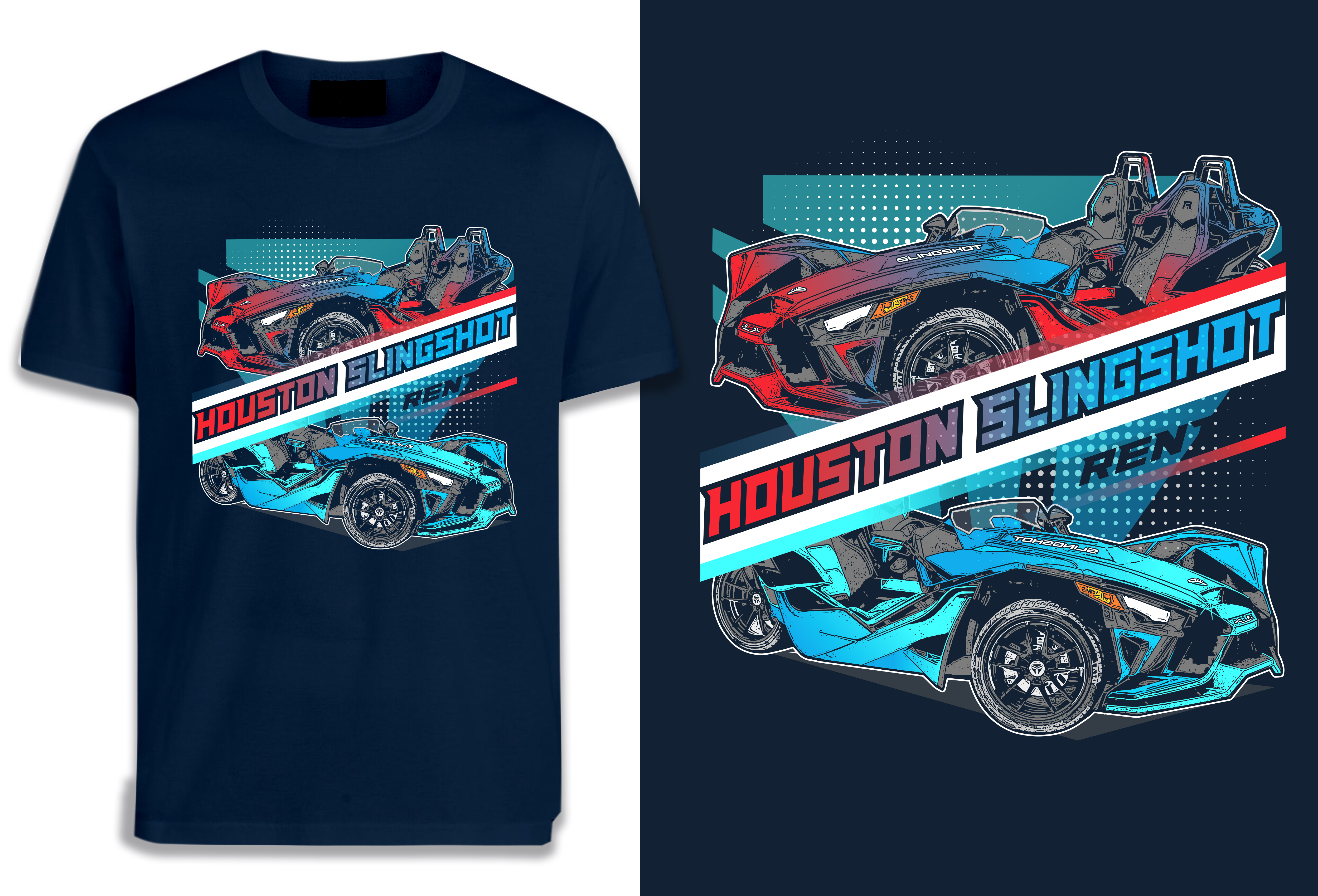 Graphic Design by SAI DESIGNS for Houston Slingshot Rental | Design #27578994