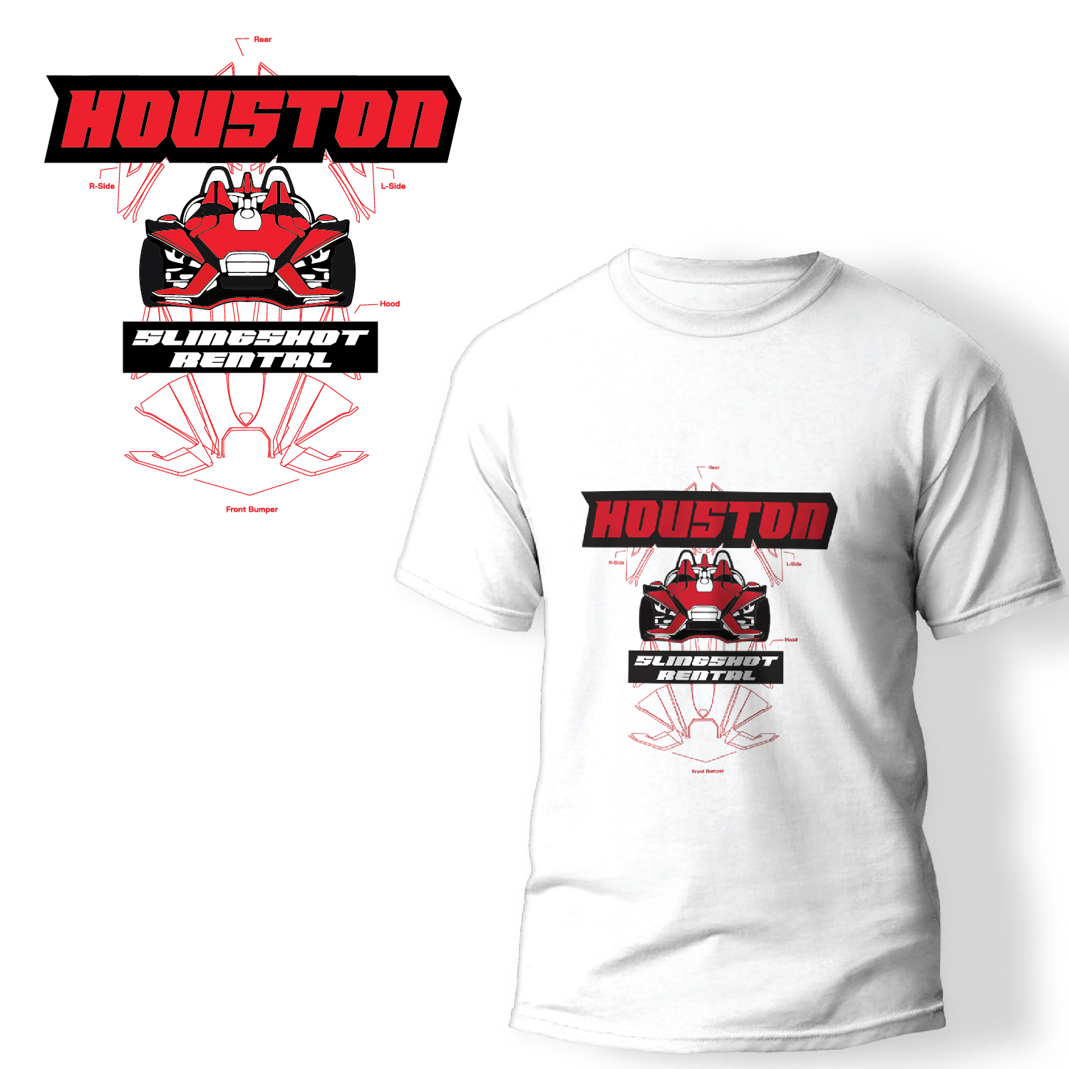 Grafik-Design von Maxo-Biz für Houston Slingshot Rental | Design #27568335