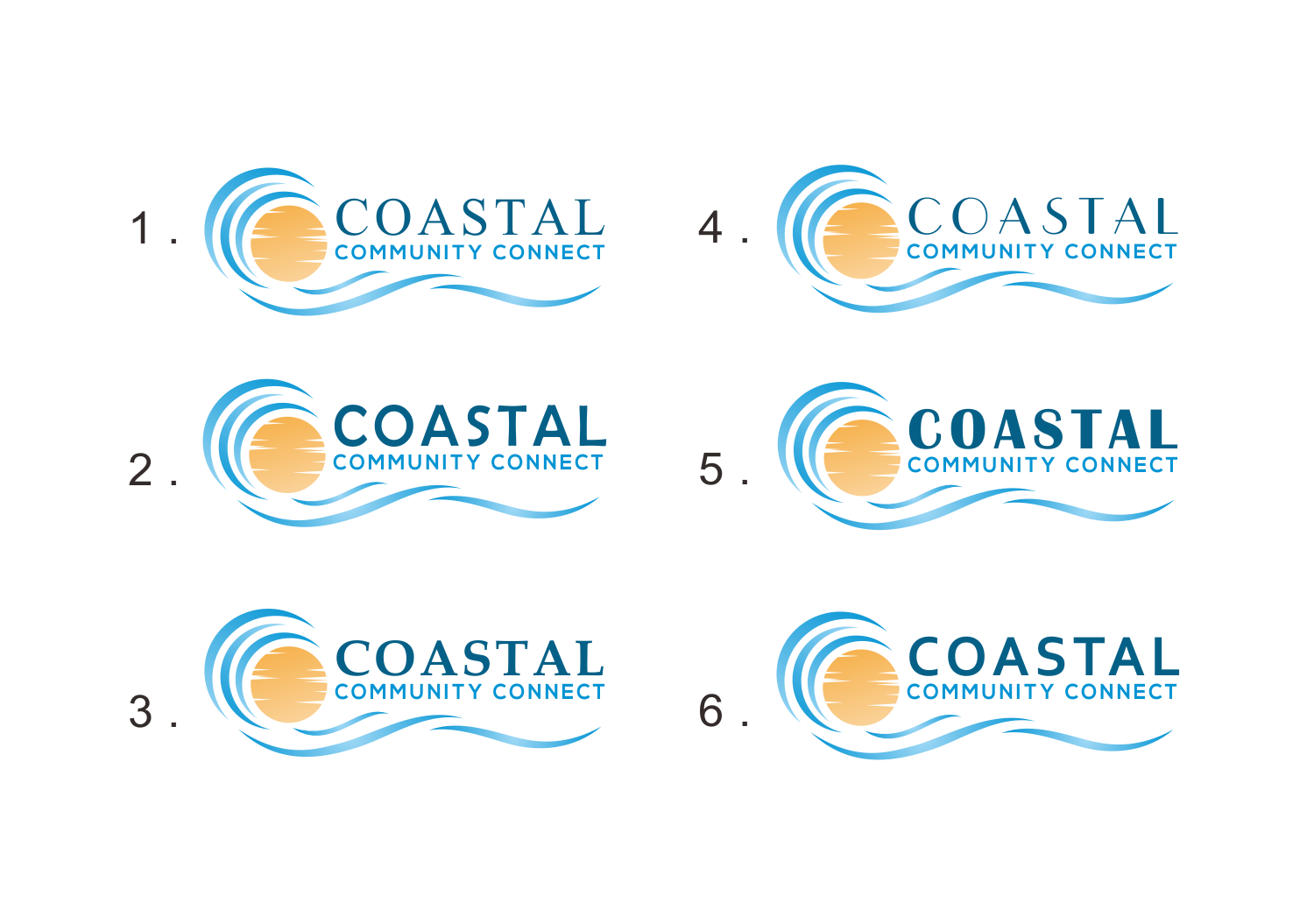 Logo Design by Atiek for Coastal Community Connect | Design #27590033