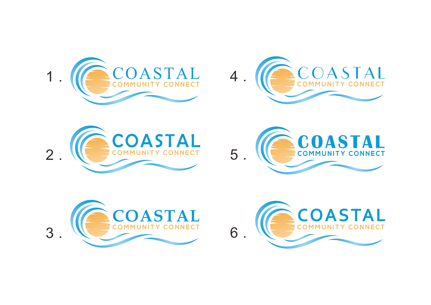 Logo Design by Atiek for Coastal Community Connect | Design #27590035