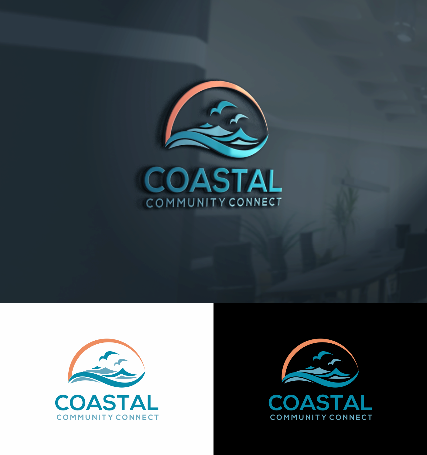 Logo-Design von dobleh_creative für Coastal Community Connect | Design #27554263
