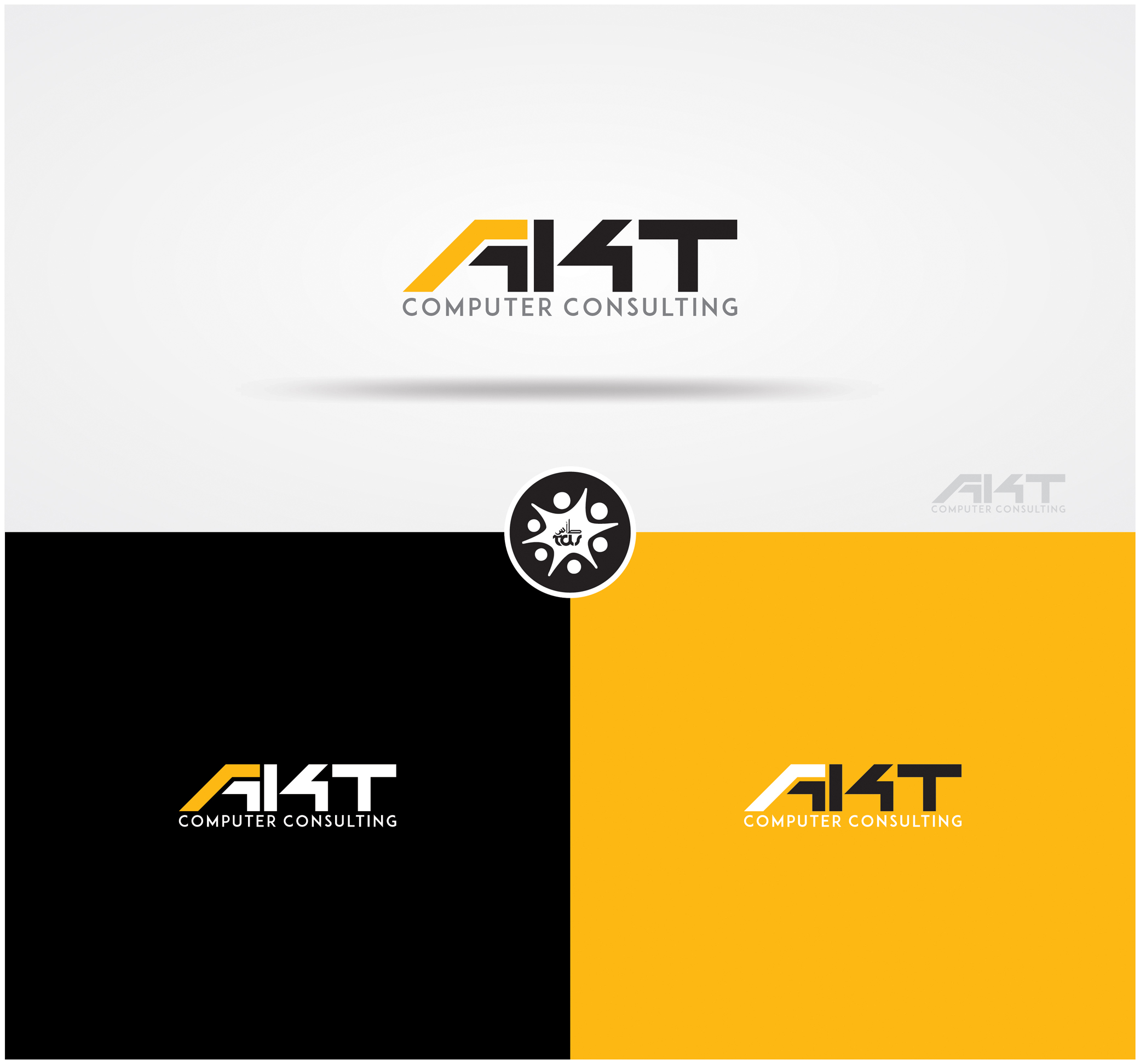 Logo Design by Tuba Art Studio. IZ (IMRAN ZW) for AKT Printing & Imaging Solutions, LLC. | Design #27559370
