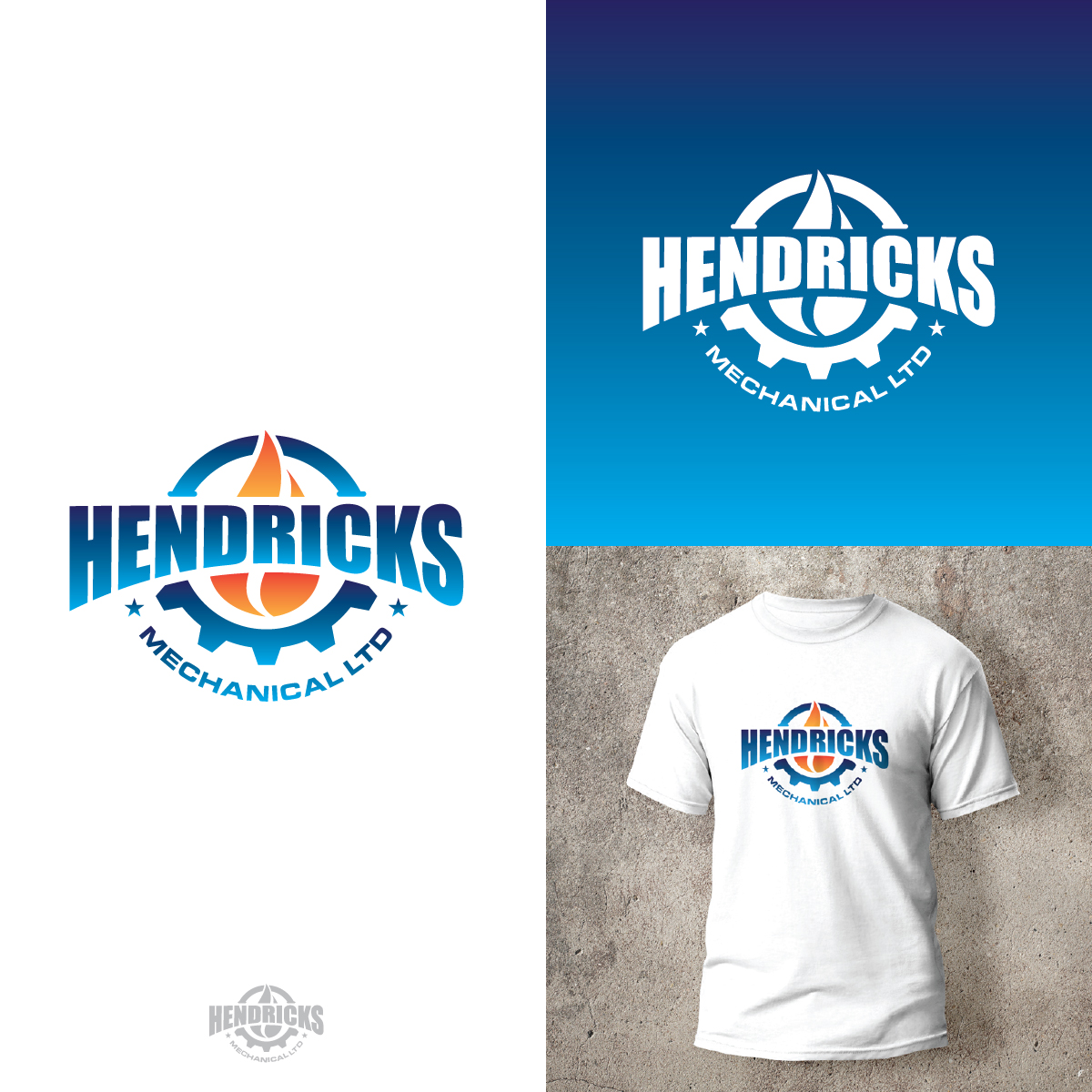 Logo Design by Magic of Art for Hendricks Mechanical Ltd | Design #27569522