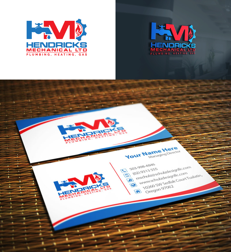 Logo Design by jaxondesign for Hendricks Mechanical Ltd | Design #27578338