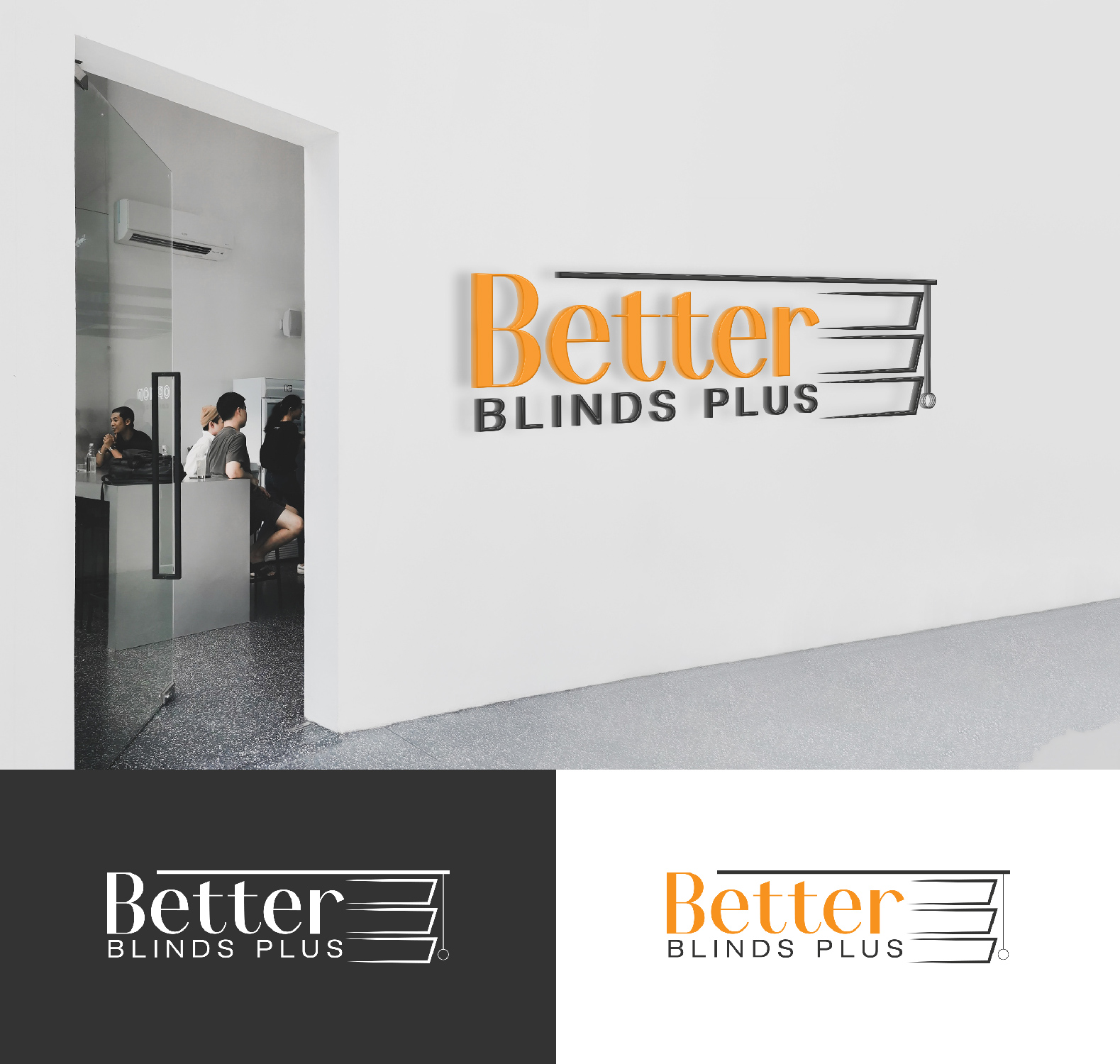 Logo Design by u2square for Better Blinds Plus | Design #27569693