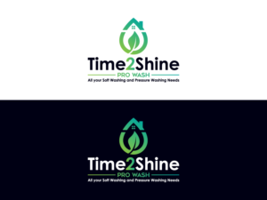 Time 2 Shine Pro Wash. All your Soft Washing and Pressure Washing Needs | Logo-Design von Qahaj Studios
